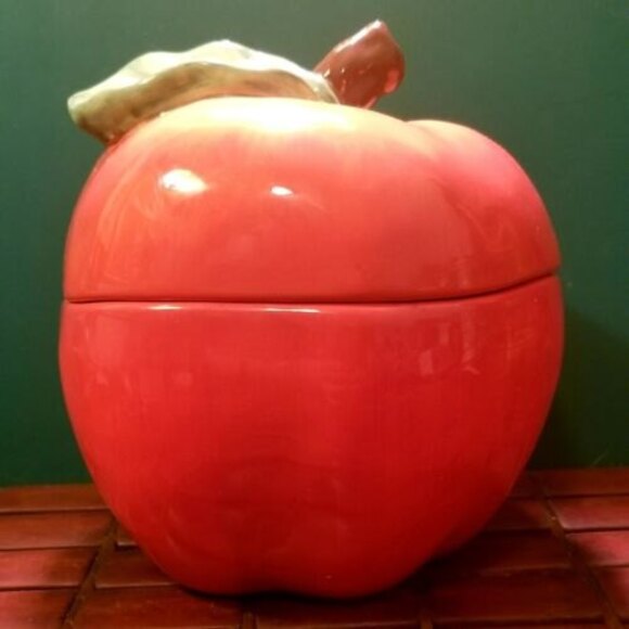Susan Winget Apple Cookie Jar Cracker Barrel Certified International - Picture 2 of 7